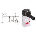VALVOLA 338-900 COM.LEVA-3 VIE-N.C. 1/8