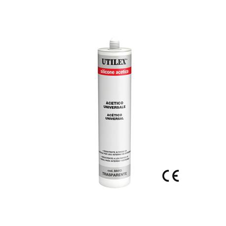 SIGILLANTE ACETICO UTILEX TRASPARENTE 280GR