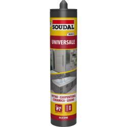 SOUDAL SILICONE ACETICO UNIVERS NERO 280ML