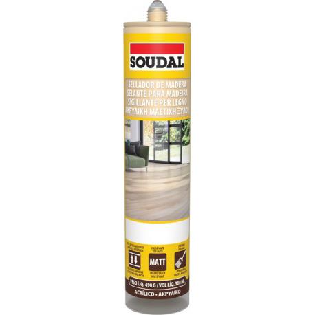SOUDAL SIGILLANTE ACRILICO LEGNO ROVERE CHIARO 300ML