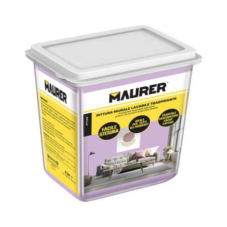 MAURER PITTURA MURALE LAVABILE COL ROSA ORCHIDEA 4L