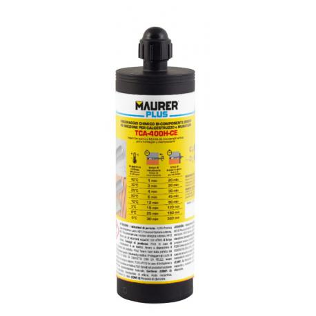 MAURER PLUS RESINA BI-COMPONENTE MPLUS CE OPZ1 400ML - 1 cartuccia sacchetto / 2 miscelatori