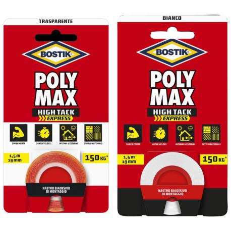 BOSTIK BOSTIK NASTRO HIGH TACK BIANCO MM19X1.5M