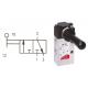 VALVOLA 338-900 COM.LEVA-3 VIE-N.C. 1/8
