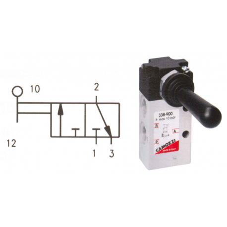 VALVOLA 338-900 COM.LEVA-3 VIE-N.C. 1/8