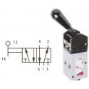 VALVOLA 158-900 COM.LEVA-5 VIE-A.C. 1/8