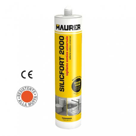 MAURER SIGILLANTE ACETICO SILICFORT2000 BIANCO 280ML