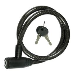 MAURER LUCCHETTO C/CAVO SPIRALE A SCATTO MM12X80CM