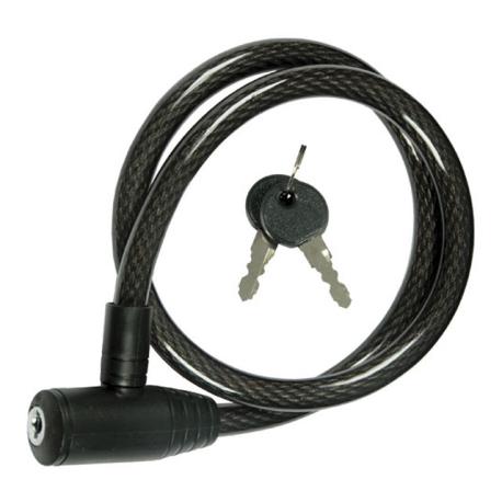 MAURER LUCCHETTO C/CAVO SPIRALE A SCATTO MM12X80CM