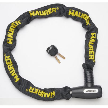 MAURER LUCCHETTO CAVO A CATENA RIV GIALLO MM6X90CM