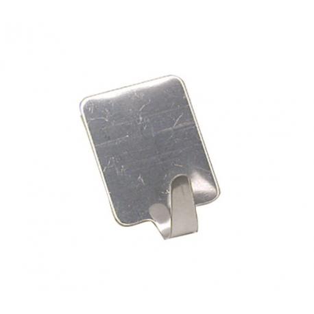 MAURER GANCI INOX RETT C/ADESIVO 2PZ 21050014