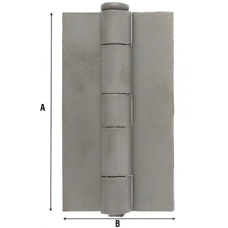 ALDEGHI CERNIERA ALI PIANE S/FORI ART 1227 6CM