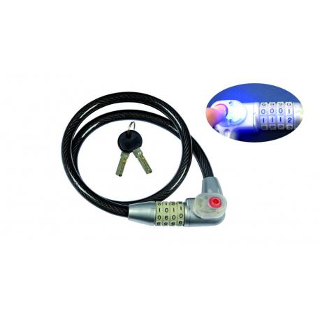 MAURER LUCCHETTO SPIRALE A SCATTO T.GIALLA MM10X80CM