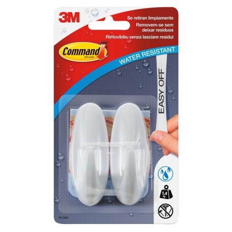 3M GANCIO PLAST BIANCO M PZ.2 3M W17081B W17081 - Pz.2 per confezione