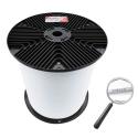 CAVETTO ACCIAIO PLASTICATO BIANCO L 500M