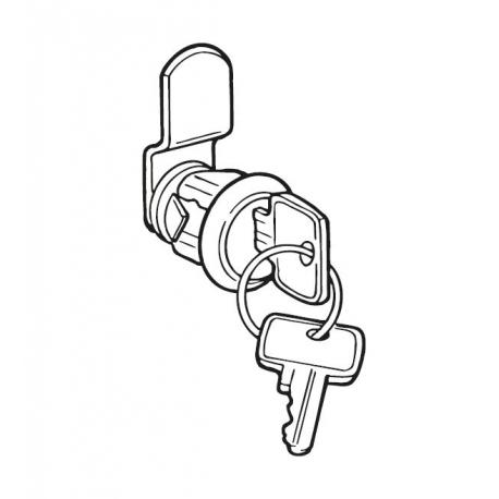 SILMEC SERRATURA COMPLETA X CASSETTE POSTA SILMEC - per chiave grezza vedi cod.20504