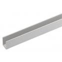 ARCANSAS PROFILO CANALINO U ALU ARGENTO 10X15MM 2MT