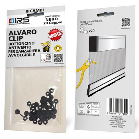 BOTTONCINO ANTIV ALVARO CLIP ZANZARIERA 20COP