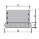 PUNTALE X INTERNO ROT. PIEDI LETTO MM 50 |%