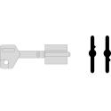 CISA CISA 01070.10.1 CHIAVE GREZZA STD C2000 - profilo destro