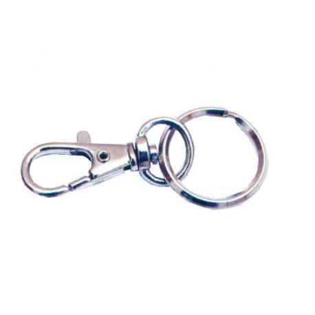 MOSCHETTONI NICHELATI C/ANELLO 45MM SFUSI |% 12105020