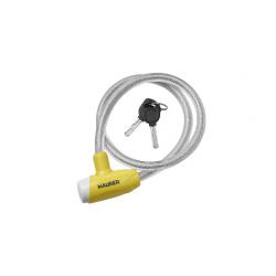 MAURER LUCCHETTO SPIRALE A SCATTO T.GIALLA MM15X80CM