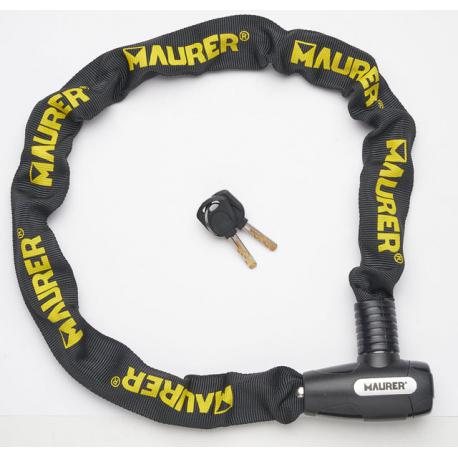 MAURER LUCCHETTO CAVO A CATENA RIV GIALLO MM6X90CM