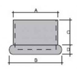 PUNTALE X ESTERNO A GOCCIA MM 30 |% - A=mm.41 - B=mm.34