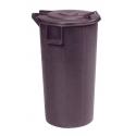 BIDONE C/COPERCHIO CERNIERA NERO 100L
