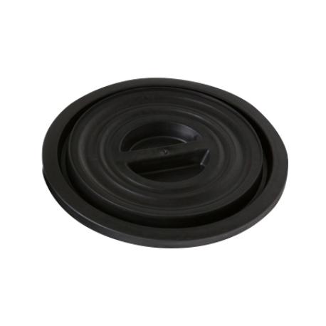 BIDONE C/COPERCHIO CERNIERA NERO 100L