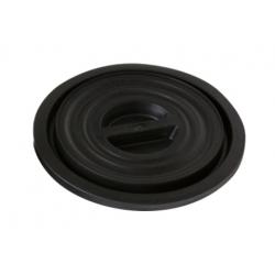 BIDONE C/COPERCHIO CERNIERA NERO 80L
