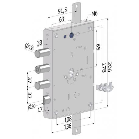 SECUREMME SECUREMME 2601 SERRAT BLINDATA 136X31X206 37