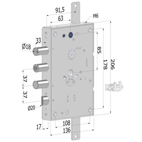 SECUREMME SECUREMME 2651 SERRAT BLINDATA 136X31X206 37