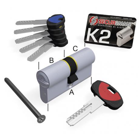 SECUREMME SECUREMME CILINDRO EUROPEO K2 30-35 65MM