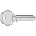 CISA CISA 01040.03.1 CHIAVE GREZZ.LOCKING STD