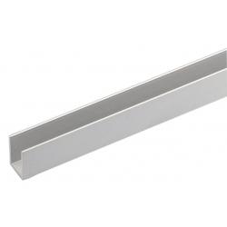 ARCANSAS PROFILO CANALINO U ALU ARGENTO 15X10MM 2MT