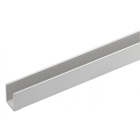 ARCANSAS PROFILO CANALINO U ALU ARGENTO 15X10MM 2MT