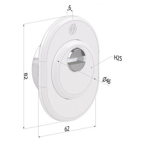 SECUREMME SECUREMME 4246 PROTECTOR BLINDO D.46X25H BRZ
