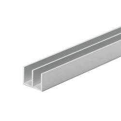 ARCANSAS PROFILO CANALIN DOPPIA U ALU ARG 20X10MM 2MT