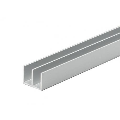ARCANSAS PROFILO CANALIN DOPPIA U ALU ARG 20X10MM 2MT