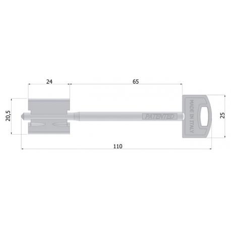 SECUREMME SECUREMME SBOZZO CHIAVE SECURMAP24 65MM