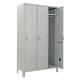 PRO-METAL ARMADIO SPOGL LAMIERA 3POSTI 100LX35PX179,5H - 3 posti