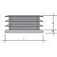 PUNTALE X INT NERO QUADRO ALETT 20X20MM |% - A=mm.17 - B=mm.5