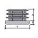 PUNTALE X INT NERO RETTANGO ALET MM15X40!PR% - A=mm.18 - B=mm.6