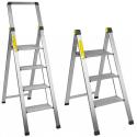 MAURER SGABELLO SLIM STEP MAURER ALLUMINIO 4 GRADINI - gradini 4