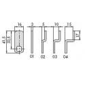CISA CISA 06412.01.0 CATENAC DRITTO ZINCATO 06412.01.0