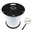 CAVETTO ACCIAIO PLASTICATO BIANCO L 500M
