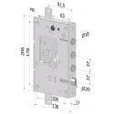 SECUREMME SECUREMME 2501 SERRAT BLINDATA 136X31X206 D37 - destra