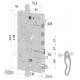 SECUREMME SECUREMME 2541 SERRAT BLINDATA 136X31X206 S37 - sinistra