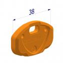 SECUREMME #COPRICHIAVE CILINDRO EVOK NYLON ARANCIONE